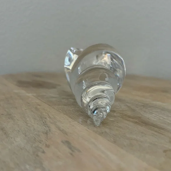 Vintage Saint Louis France Crystal Shell Paperweight - Picture 5 of 10